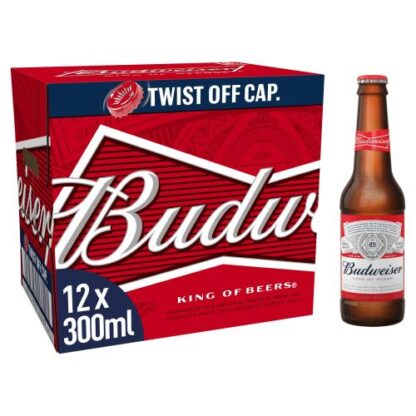 Budweiser 300ml x 12 Pack Bottle 4.5%