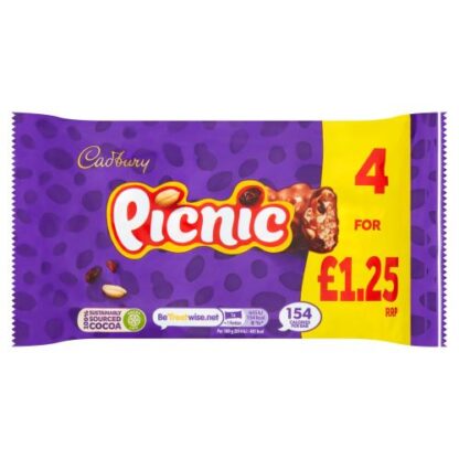 Cadbury Picnic 4 Pack