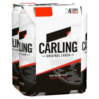 Carling Beer 4 x 500ml Cans