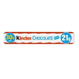 Kinder Medium Chocolate Single Bar 21g