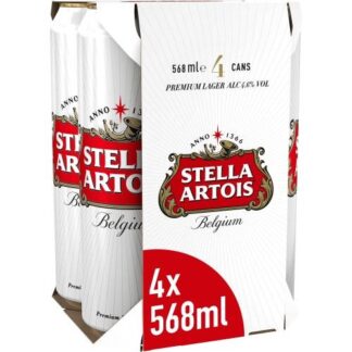 Stella Artois Premium Lager 4 X 568Ml Pint
