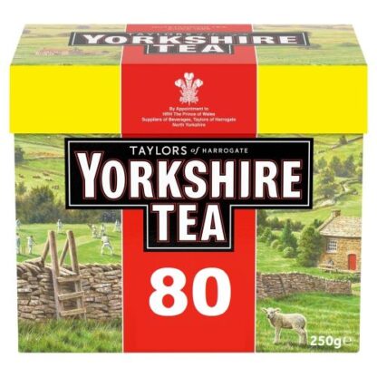Taylors of Harrogate Yorkshire Tea 80 Tea Bags 250g