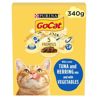 Go-Cat with a Tasty Tuna and Herring Mix and with Vegetables 1+ Years 340g