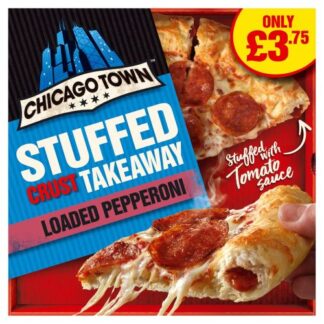 Chicago Town Takeaway Medium Stuffed Pepperoni Pizza 490g