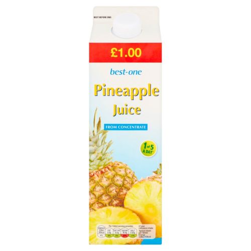 BestOne Pineapple Juice from Concentrate 1 Litre Britishfoodmart