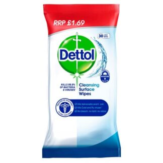 Dettol Cleansing Surface Wipes 30 Large Wipes