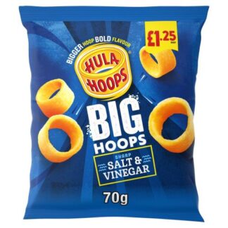 Hula Hoops Big Hoops Salt and Vinegar Crisps 70g