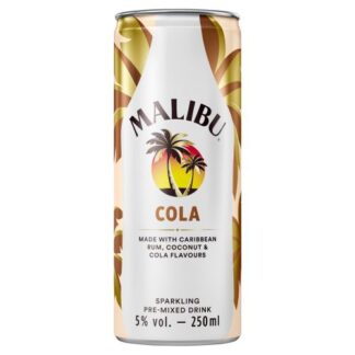 Malibu Cola Sparkling Pre-Mixed Drink 250ml