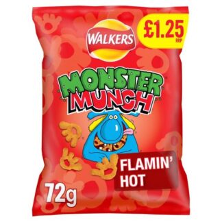 Monster Munch Flamin' Hot Snacks 72g