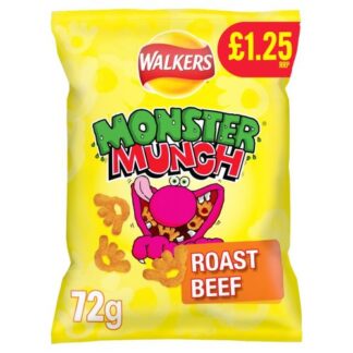 Walkers Monster Munch Roast Beef Snacks 72g