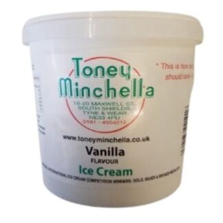 Toney Minchella Vanilla ice cream 1000ml Tub