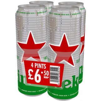 Heineken Premium Lager Beer 4 x 568ml