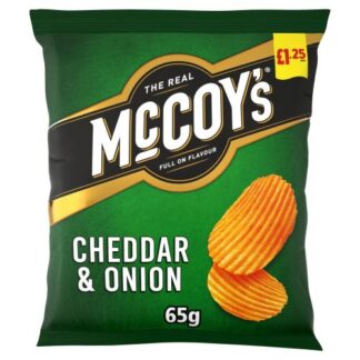 McCoy's Cheddar and Onion Sharing Crisps 65g