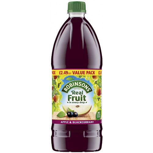 Robinsons Apple & Blackcurrant Squash 2 Litres BritishFoodMart