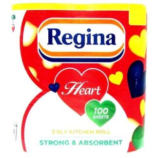 Regina Heart 3 Ply 2 Kitchen Roll 100 sheets
