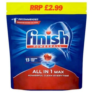 Finish Powerball All in 1 Max Sparkle Dishwasher Tablets 13s Tabs