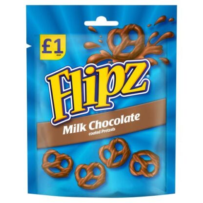 Flipz Milk Chocolate Coated Pretzels 80g