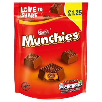 Munchies Milk Chocolate and Caramel Sharing Bag 81g
