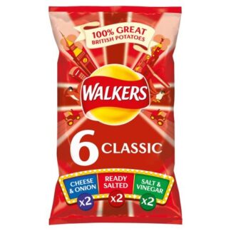 Walkers Classic Variety Multipack Crisps 6x25g