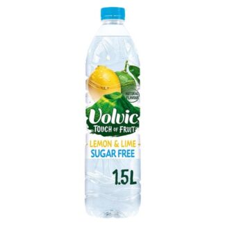 Volvic Touch of Fruit Sugar Free Lemon and Lime Natural Flavoured Water 1.5L