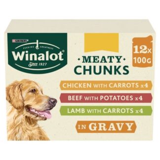 Winalot Meaty Chunks in Gravy 12 x 100g