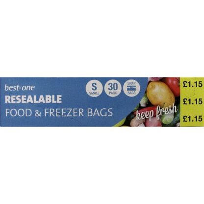 Best-in Fresh Snap Food/Freezer Bags Small x 30