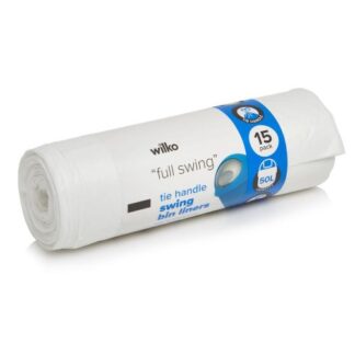 Tie Handle Swing Bin Liners 15 pack