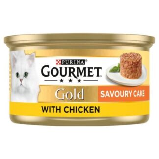 Gourmet Gold Tinned Cat Food Savoury Cake Chicken 85g