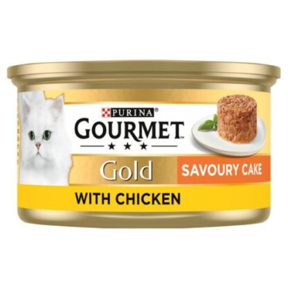 Gourmet Gold Tinned Cat Food Savoury Cake Chicken 85g