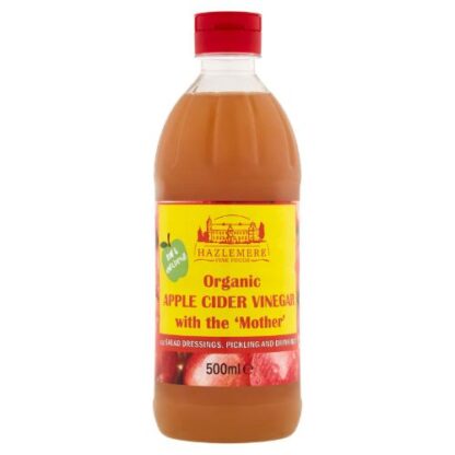 Hazlemere Fine Foods Organic Apple Cider Vinegar 500ml