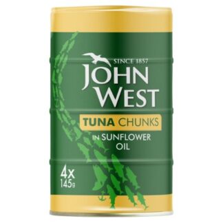 John West Tuna Chunks In Sunflower Oil 4 x 145g