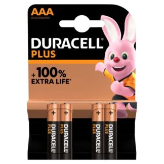 Duracell Plus 100% AAA 4 Pack