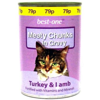 Best One Turkey and Lamb Chunks in Gravy 400g