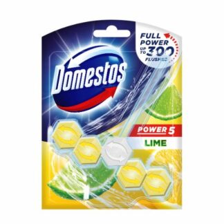 Domestos Power 5 Toilet Rim Block Lime x1 55g