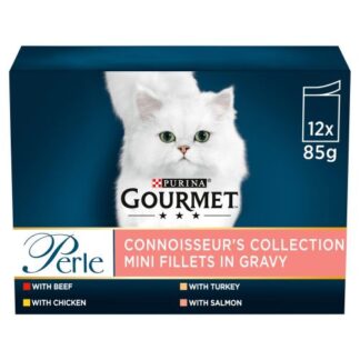 Gourmet Perle Connoisseur's Collection Mini Fillets in Gravy 12 x 85g