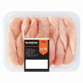 Smithfield Class A Fresh Chicken Breast Mini Fillet Skinless and Boneless 500g