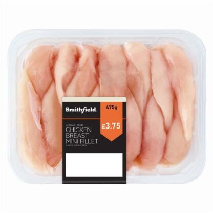 Smithfield Class A Fresh Chicken Breast Mini Fillet Skinless and Boneless 500g