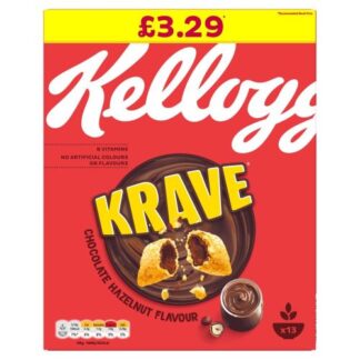 Kelloggs Krave Chocolate Hazelnut Cereal 410g